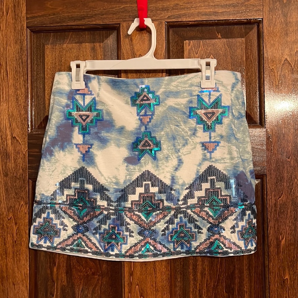 Express Sequin Skirt